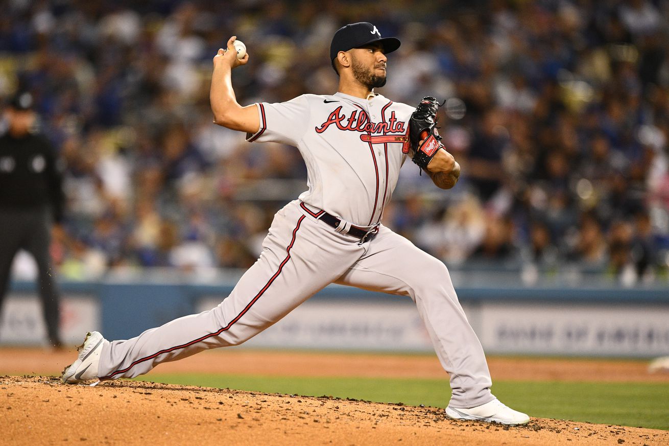 MLB: APR 18 Braves at Dodgers