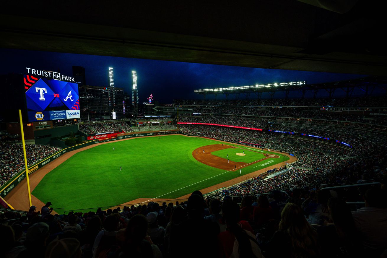 Texas Rangers v Atlanta Braves