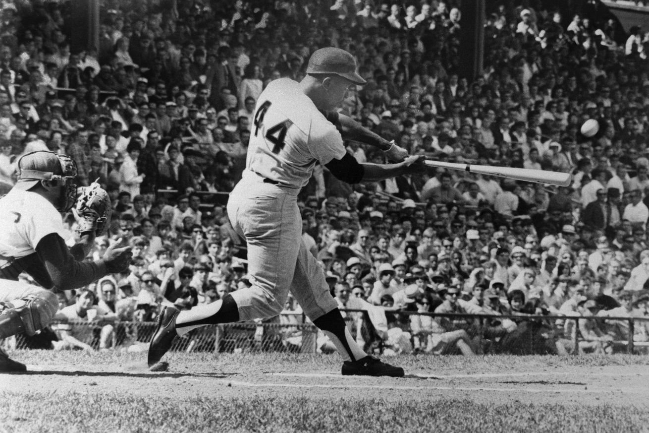 Atlanta Braves Hank Aaron at Bat