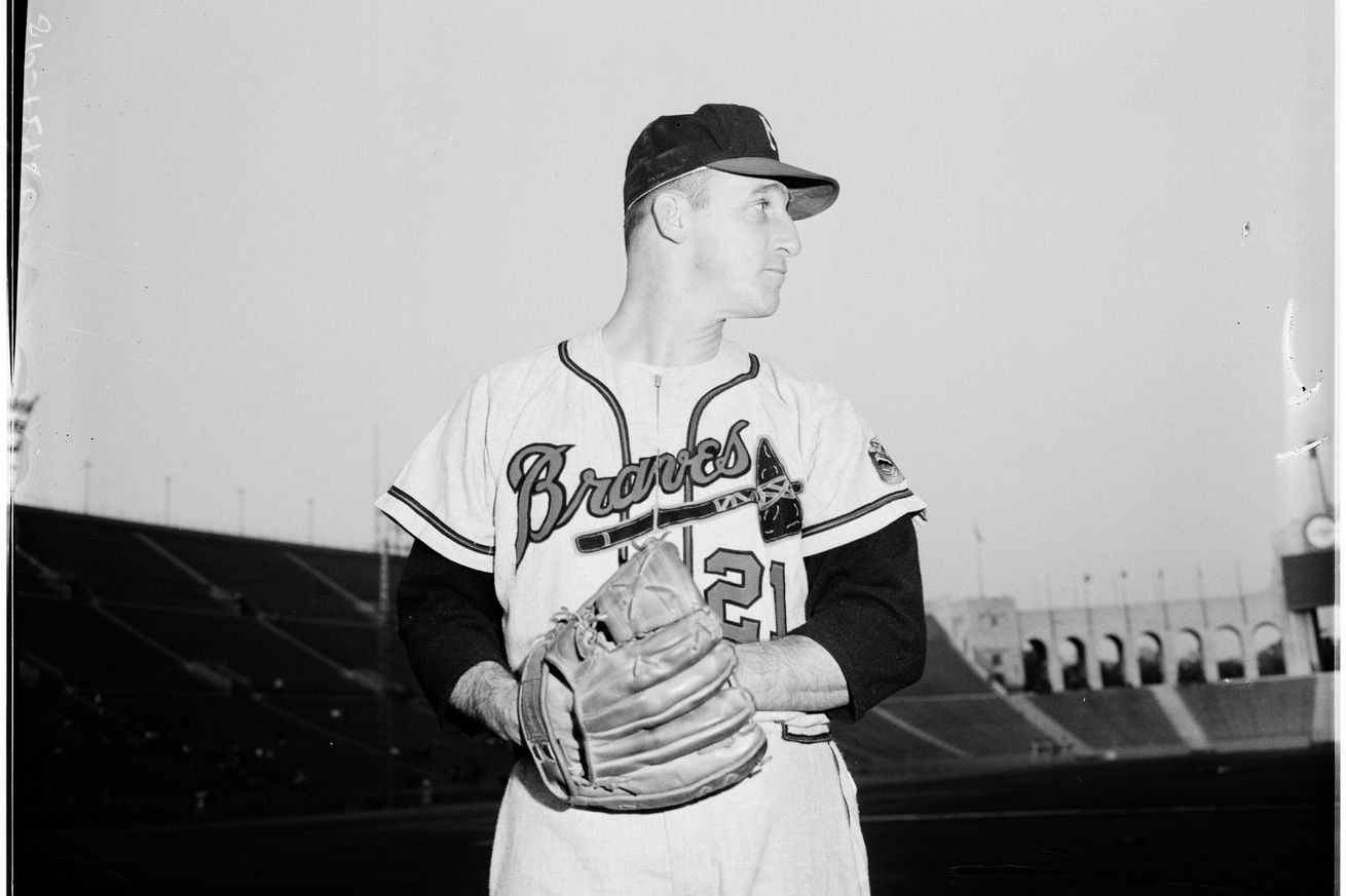 Warren Spahn baseball feature, 1961