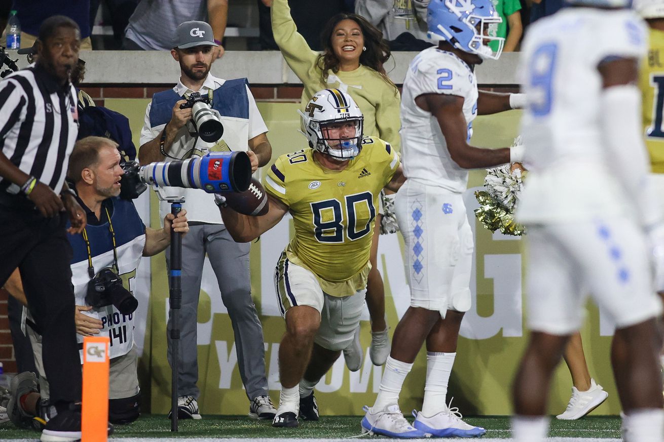 NCAA Football: North Carolina at Georgia Tech