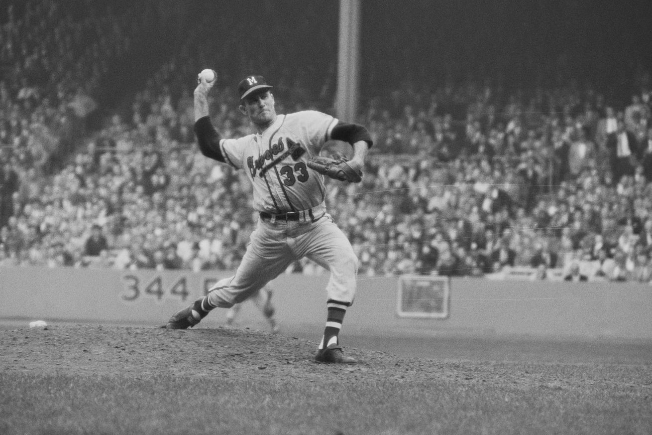 Lew Burdette in Pitching Action
