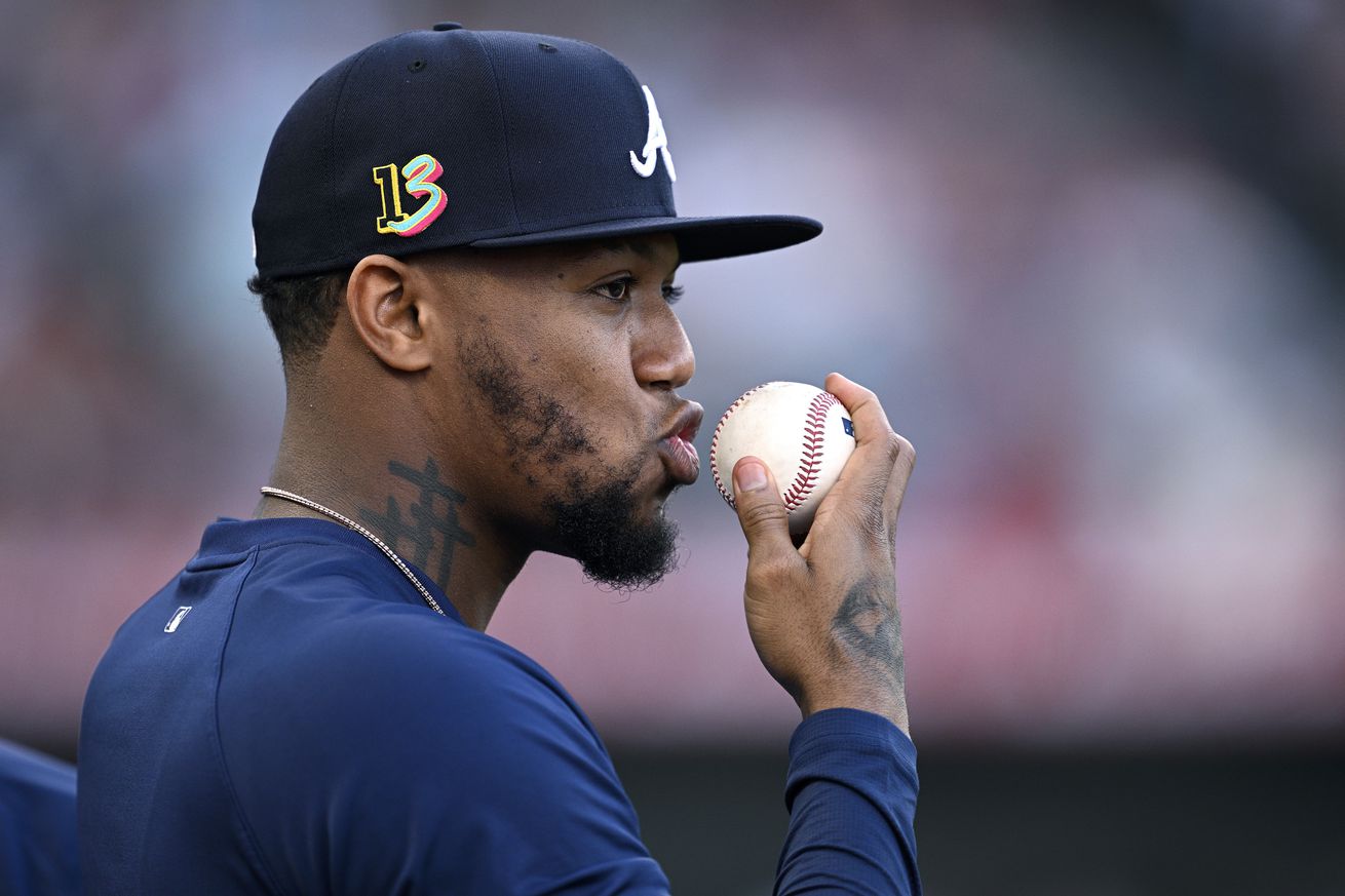 Atlanta Braves v Los Angeles Angels