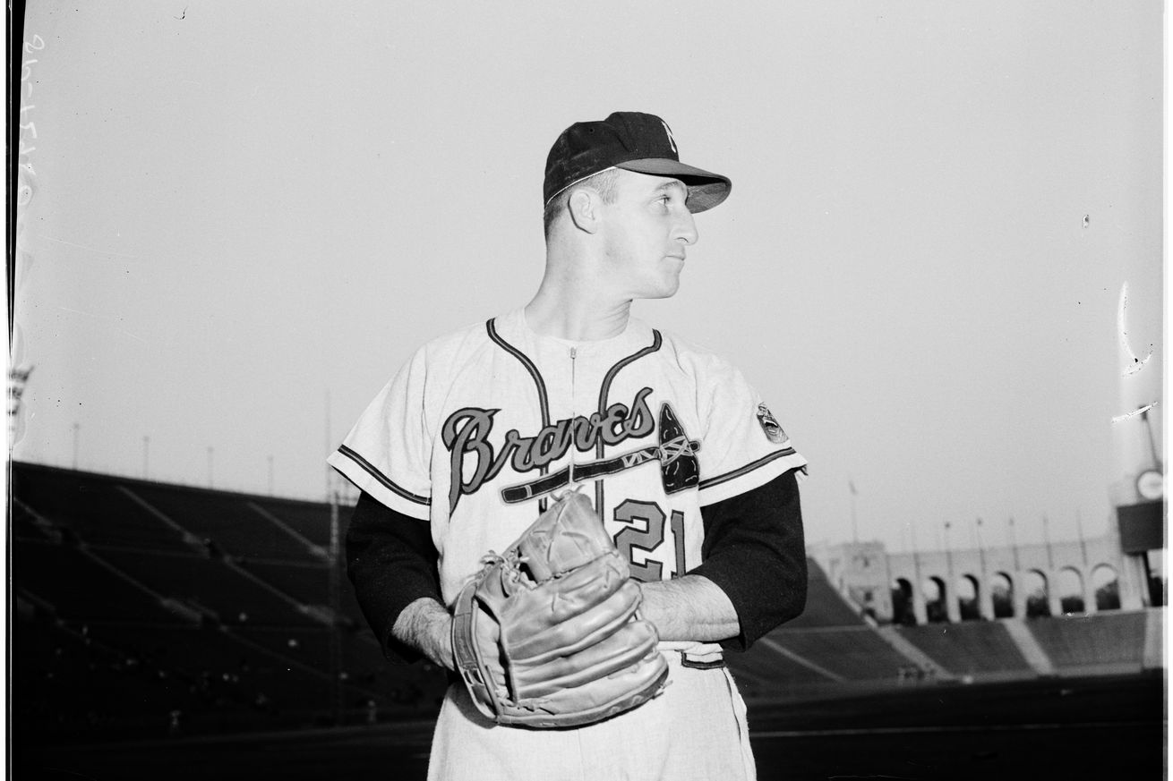 Warren Spahn baseball feature, 1961