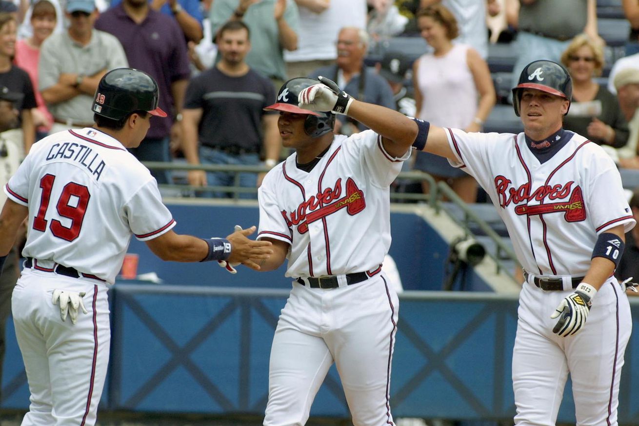 Andruw Jones #25 Of The Braves