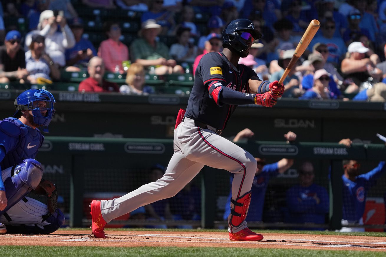 MLB: Spring Training-Atlanta Braves at Chicago Cubs