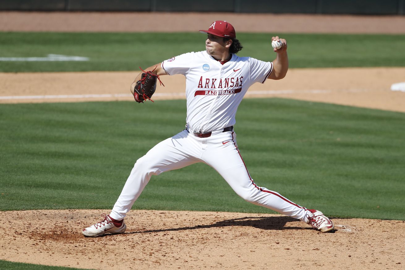 NCAA BASEBALL: MAY 30 Division I Regional - Arkansas vs North Dakota State