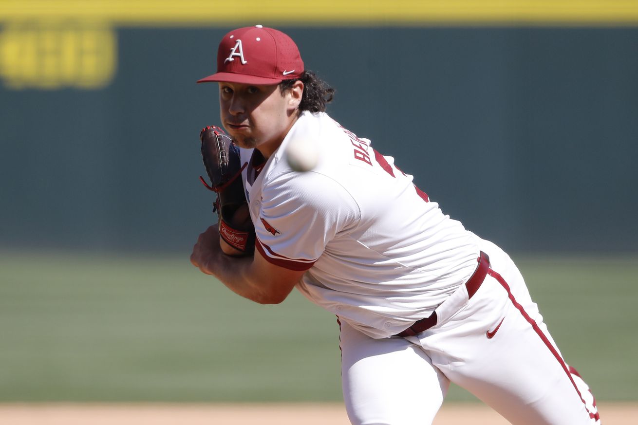 NCAA BASEBALL: MAY 30 Division I Regional - Arkansas vs North Dakota State