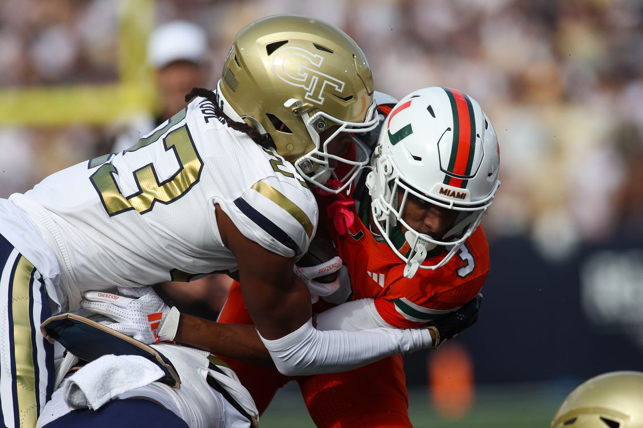 NCAA Football: Miami at Georgia Tech