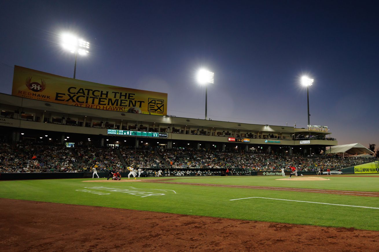 MLB: Atlanta Braves at Athletics