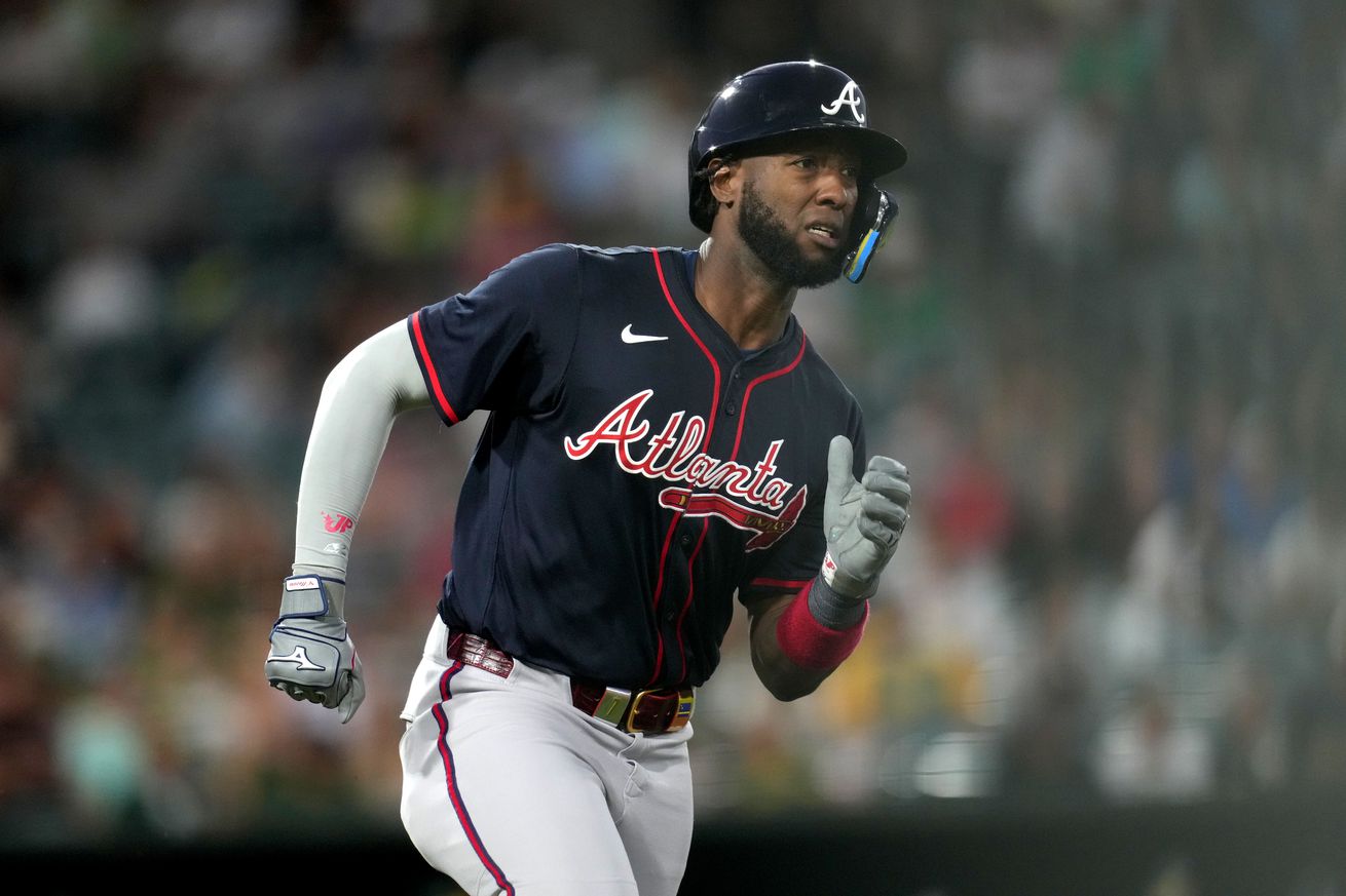 MLB: Atlanta Braves at Athletics