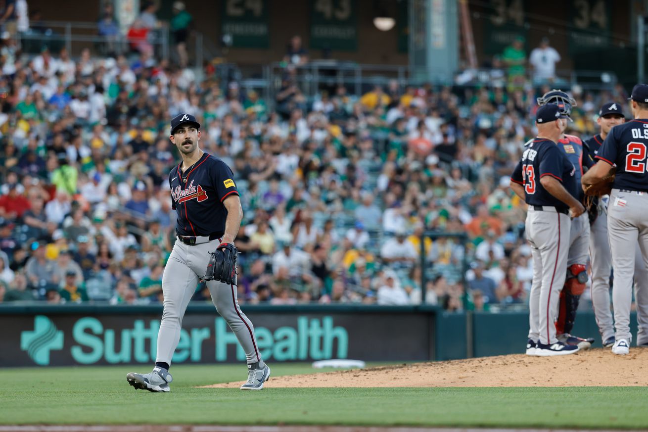 MLB: Atlanta Braves at Athletics